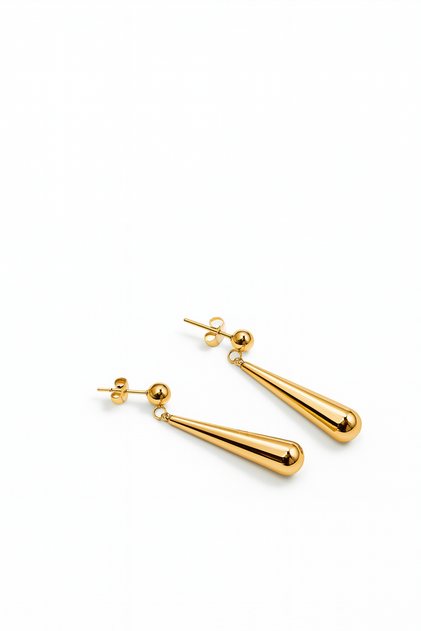 Elegant gold bars earrings