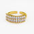 “Golden Cascade ring by Sanzorah – elegant gold-toned cascading design for women”