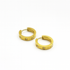 Gold spark arc earrings